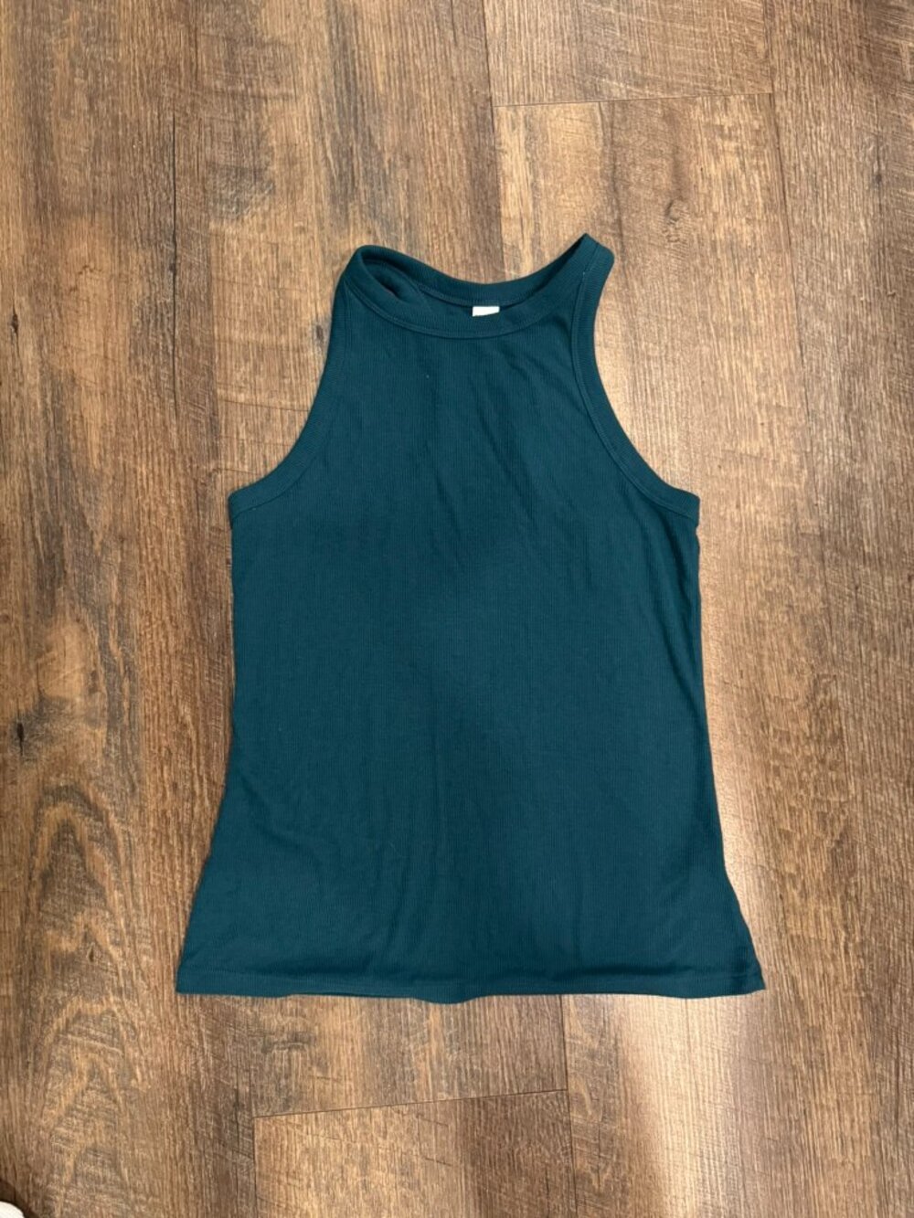 Old Navy Rib-Knit High-Neck Tank Top in Evergreen - Women's Small